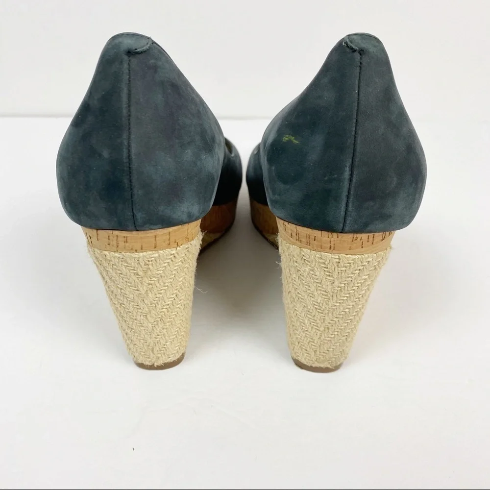 Cole Haan Nike Air Open Toe Suede Platform Sandals